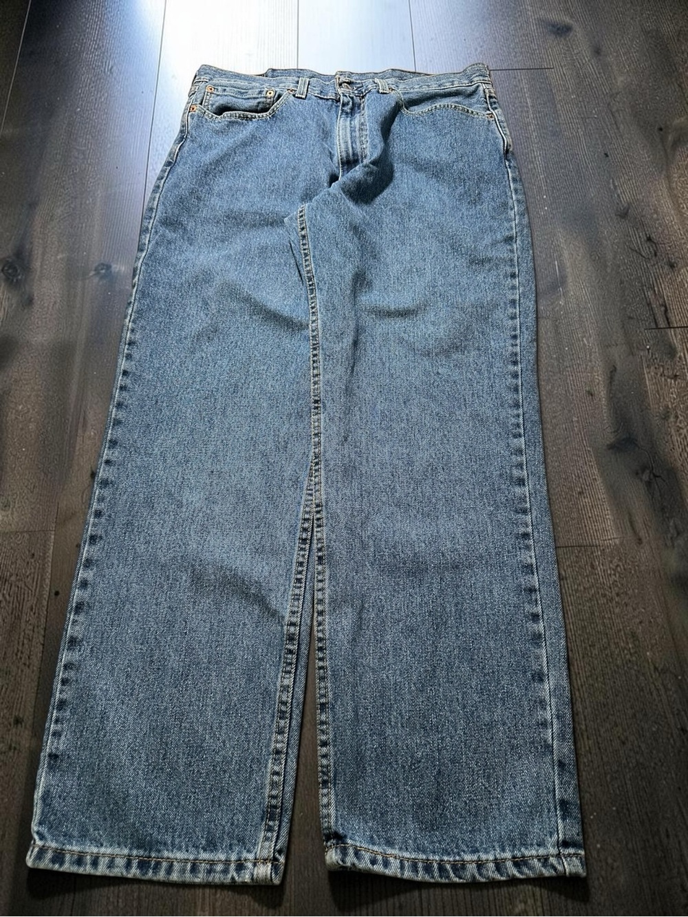 Levi’s 550 Relaxed Fit Jeans Light Wash W34 L30 Distressed Vintage Y2K Baggy